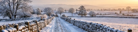 Snowy countryside